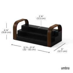 UMBRA półka na przyprawy BELLWOOD czarna  / brązowa