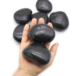 Kamień OTOCZAK 5-8 cm 10 kg polerowany    czarny