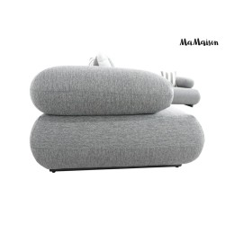 MaMaison sofa narożna ogrodowa ALEXANDER  szara (poduszki i pokrowiec w zestawie)