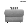 MaMaison sofa narożna ogrodowa ALEXANDER  szara (poduszki i pokrowiec w zestawie)