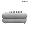 MaMaison sofa narożna ogrodowa ALEXANDER  szara (poduszki i pokrowiec w zestawie)