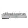 MaMaison sofa ogrodowa ALEXANDER szara    (poduszki i pokrowiec w zestawie)