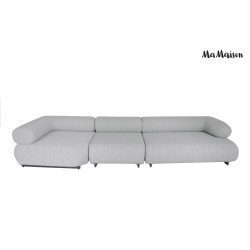 MaMaison sofa ogrodowa ALEXANDER szara    (poduszki i pokrowiec w zestawie)