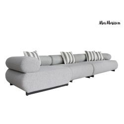 MaMaison sofa ogrodowa ALEXANDER szara    (poduszki i pokrowiec w zestawie)