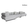 MaMaison sofa ogrodowa ALEXANDER szara    (poduszki i pokrowiec w zestawie)
