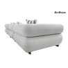MaMaison sofa ogrodowa ALEXANDER szara    (poduszki i pokrowiec w zestawie)