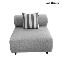 MaMaison sofa ogrodowa ALEXANDER szara    (poduszki i pokrowiec w zestawie)