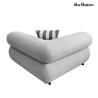 MaMaison sofa ogrodowa ALEXANDER szara    (poduszki i pokrowiec w zestawie)