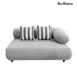MaMaison sofa ogrodowa ALEXANDER szara    (poduszki i pokrowiec w zestawie)