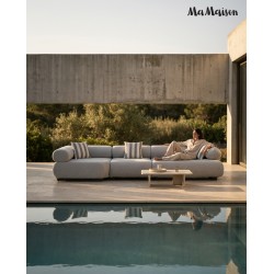 MaMaison sofa ogrodowa ALEXANDER szara    (poduszki i pokrowiec w zestawie)