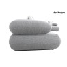 MaMaison sofa narożna ogrodowa ALEXANDER  4 szara (poduszki i pokrowiec w zestawie)