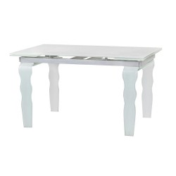 Stół szklany VENDOME OPTI WHITE 200-300   biały / rozkładany