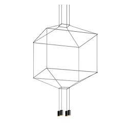 MOOSEE lampa wisząca FLUSSO 4 czarna