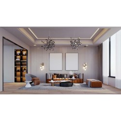 MOOSEE lampa wisząca MONETE SINGLE chrom