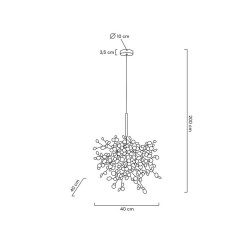 MOOSEE lampa wisząca MONETE SINGLE chrom