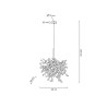 MOOSEE lampa wisząca MONETE SINGLE chrom