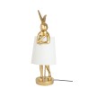 KARE lampa stołowa RABBIT 68 cm  złota / biała