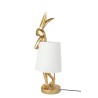 KARE lampa stołowa RABBIT 68 cm  złota / biała