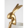 KARE lampa stołowa RABBIT 68 cm  złota / biała