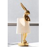 KARE lampa stołowa RABBIT 68 cm  złota / biała