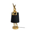 KARE lampa stołowa RABBIT 68 cm  złota / czarna