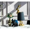 KARE lampa stołowa RABBIT 68 cm  złota / czarna