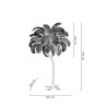 Lampa podłogowa TIFFANY 175 zielona  mosiądz / naturalne pióra