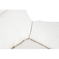 Fotel bujany OTILIA TEDDY biały