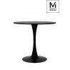 MODESTO stół TULIP FI 80 czarny - MDF, podstawa metalowa
