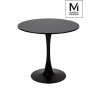 MODESTO stół TULIP FI 80 czarny - MDF, podstawa metalowa