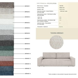 Sofa PILLOW z funkcją spania jasny beż