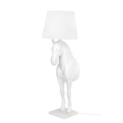 MOOSEE lampa podłogowa KOŃ HORSE STAND    S biała - włókno szklane