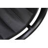 Fotel biurowy BODY PRESTIGE PLUS czarny  - skóra naturalna, aluminium
