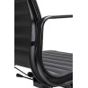 Fotel biurowy BODY PRESTIGE PLUS czarny  - skóra naturalna, aluminium