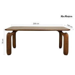 MaMaison stół jadalniany ORIZON 200       brązowy / drewno