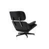 Fotel LOUNGE HM czarny / czarny jesion