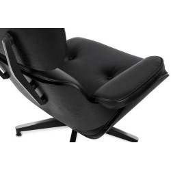 Fotel LOUNGE HM czarny / czarny jesion