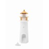 Lampka nocna z projektorem SHP            LIGHTHOUSE biało-złota