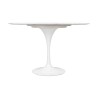 Stół TULIP MARBLE 120 CARRARA biały -     marmur, metal