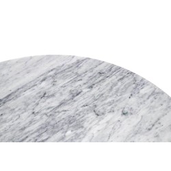Stół TULIP MARBLE 120 CARRARA biały -     marmur, metal