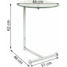 KARE stolik EASY LIVING 46 transparentny
