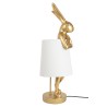 KARE lampa stołowa RABBIT 88 cm biała / złota