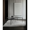 Stół SLIM 180x90 czarny - ceramiczny      marmur, aluminium