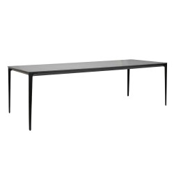 Stół SLIM 240x100 czarny - ceramiczny     marmur, aluminium