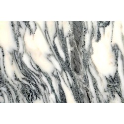 Stół TULIP ELLIPSE MARBLE ARABESCATO 200  biały - marmur, metal