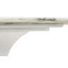 Stół TULIP ELLIPSE MARBLE ARABESCATO 200  biały - marmur, metal