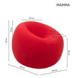 Pufa MAMMA czerwona