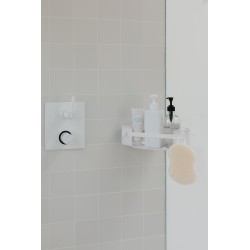 UMBRA półka narożna FLEX ADHESIVE biała