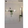 MOOSEE lampa ścienna PLANT WALL czarna